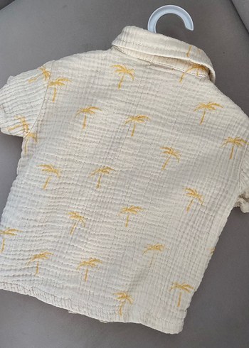 Kısa Kollu Erkek Keten Gömlek - Görsel 4