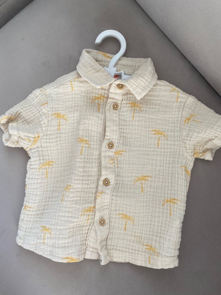 Kısa Kollu Erkek Keten Gömlek - Görsel 5