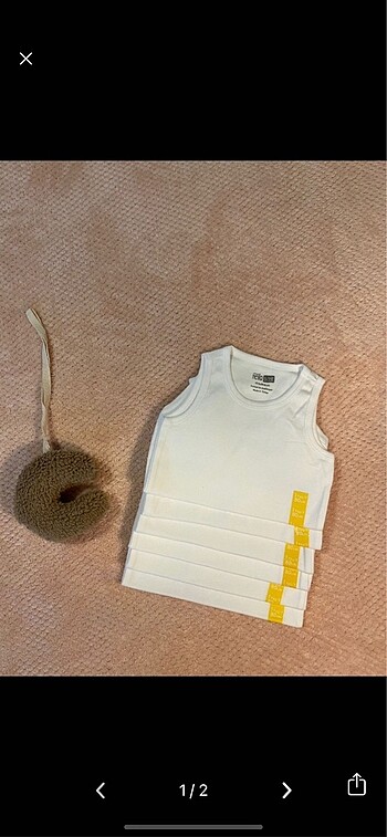 Hellobaby Beyaz Atlet Body 1 Yaş