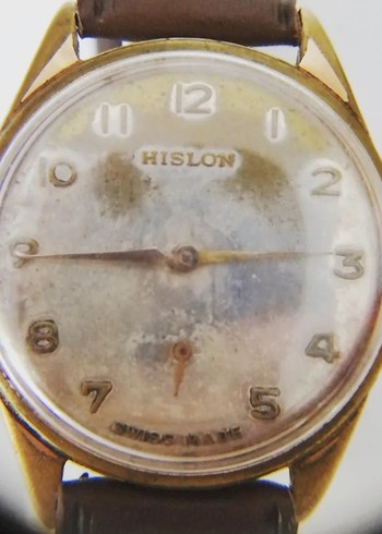 Altın Renk Vintage Hislon Erkek Saati