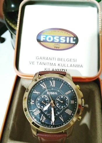 Beden kahverengi Renk Fossil Erkek Klasik Kahverengi Biker Saat