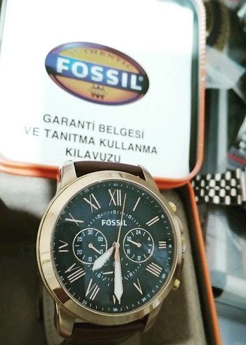 Beden Fossil Erkek Klasik Kahverengi Biker Saat