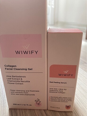 Diğer Wiwify yüz yıkama jeli ve peeling serumu