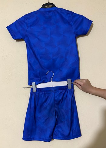 Çocuk Renkli Mavi Tie-Dye Atlet Takımı - Görsel 3