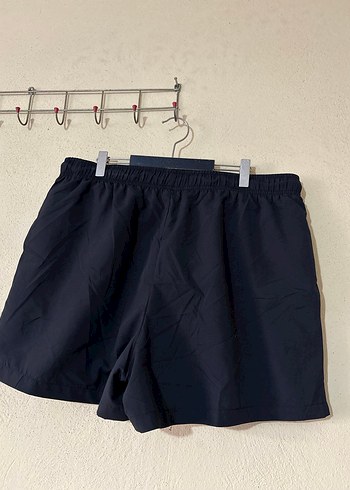 Erkek Lacivert Midi Boy Bol Kesim Kemerli Şort - Görsel 6