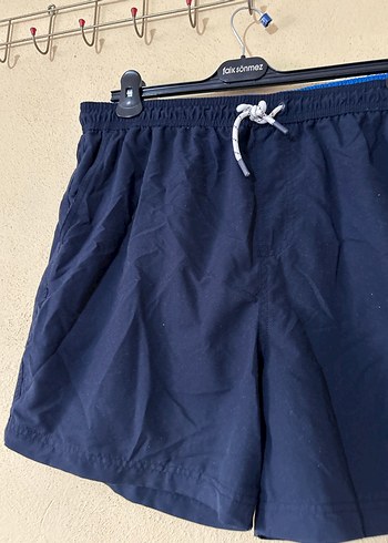 Erkek Lacivert Kemerli Şort - Görsel 3