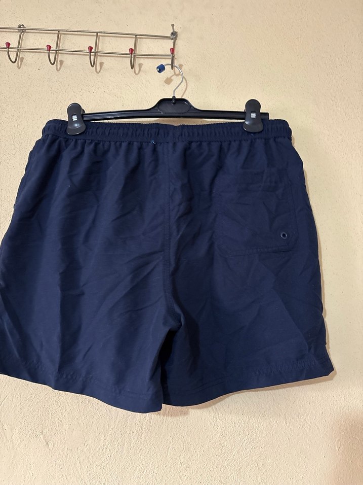 Erkek Lacivert Kemerli Şort - Görsel 4