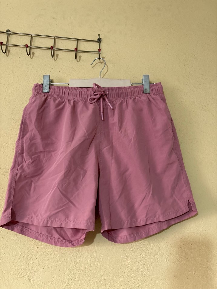 Pembe Midi Erkek Yüzme Şortu - Görsel 2