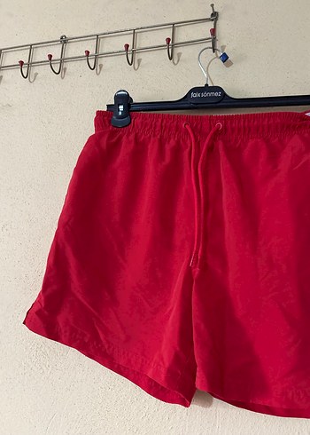 Kırmızı Mini Erkek Şort Mayo - Görsel 4