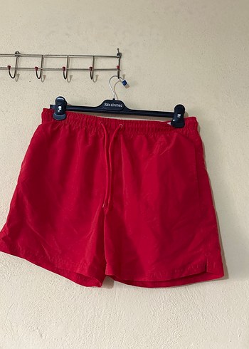 Kırmızı Mini Erkek Şort Mayo - Görsel 2
