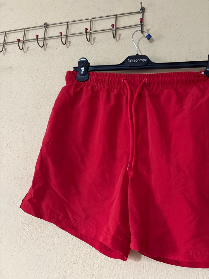 Kırmızı Mini Erkek Şort Mayo - Görsel 3