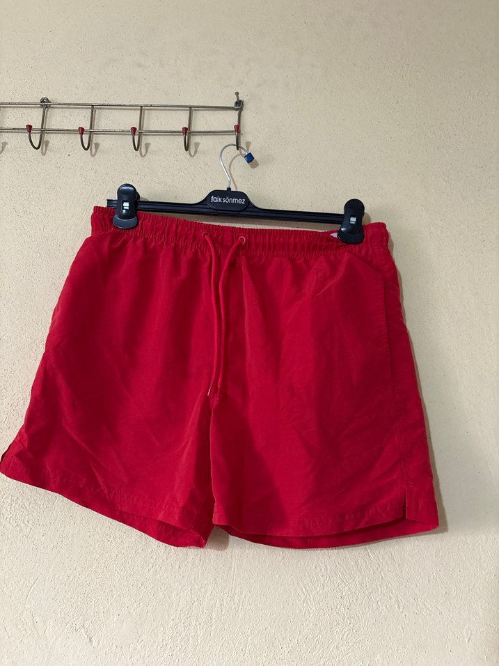 Kırmızı Mini Erkek Şort Mayo - Görsel 2