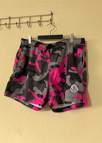 Pembe Kamuflaj Kısa Erkek Mayo - Görsel 2