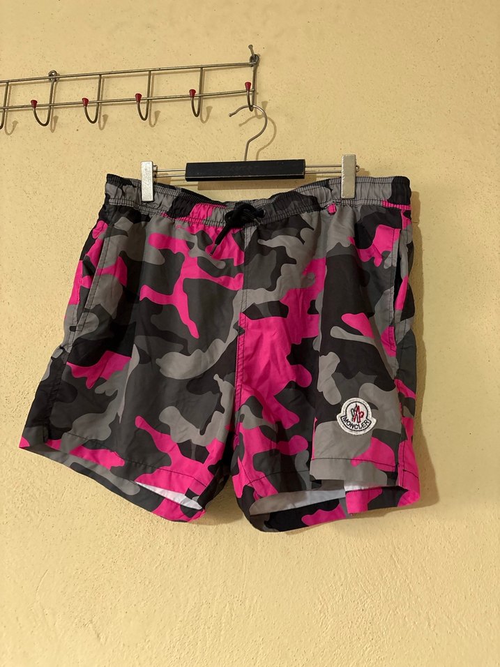 Pembe Kamuflaj Kısa Erkek Mayo - Görsel 3