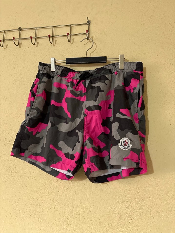 Pembe Kamuflaj Kısa Erkek Mayo - Görsel 2