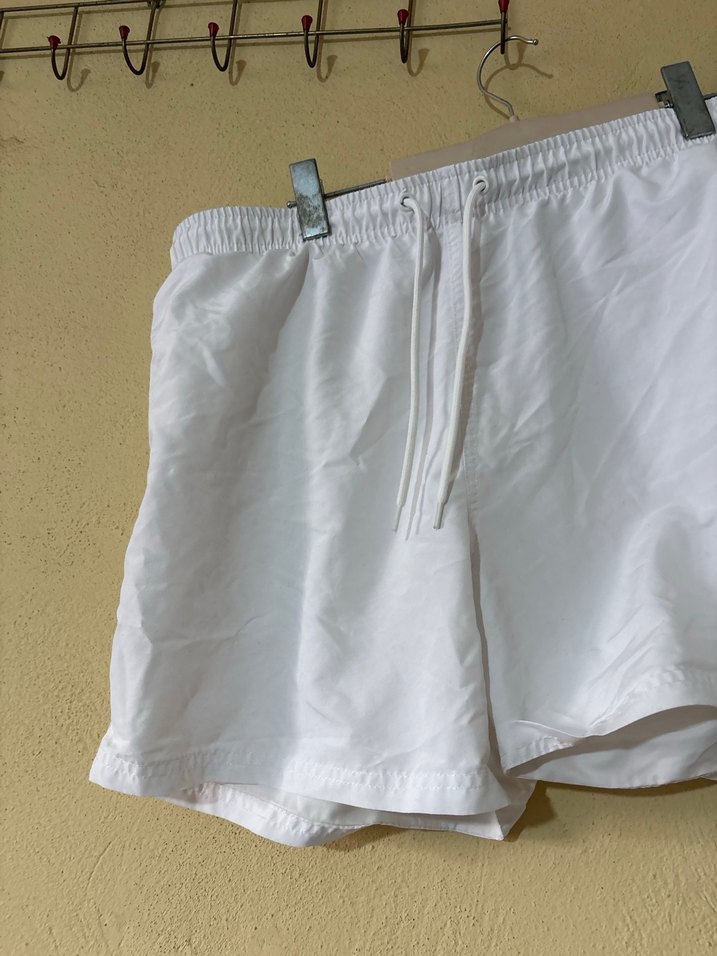 Erkek Beyaz Rahat Kesim Mayo - Görsel 3