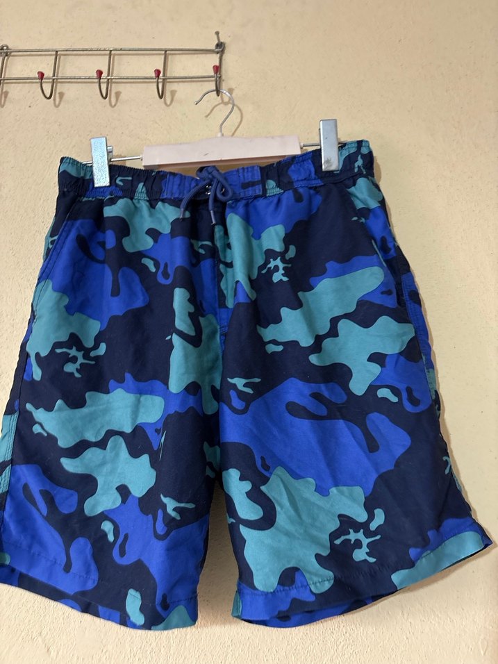 Renkli Kamuflaj Desenli Erkek Şort - Görsel 2