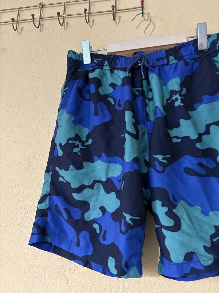 Renkli Kamuflaj Desenli Erkek Şort - Görsel 4