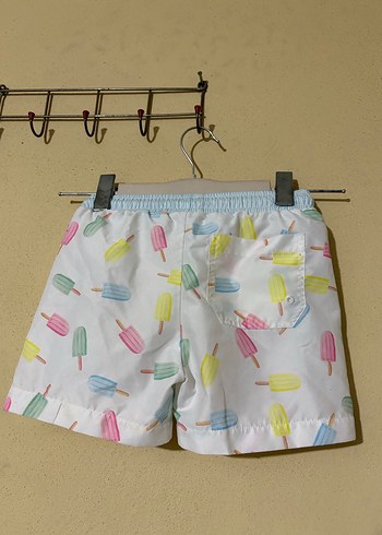 Kız Çocuk Pastel Renkli Dondurma Desenli Şort - Görsel 3