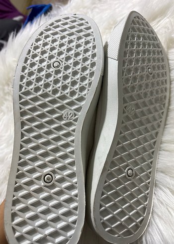 Beyaz Minimalist Kadın Spor Ayakkabı - Görsel 7