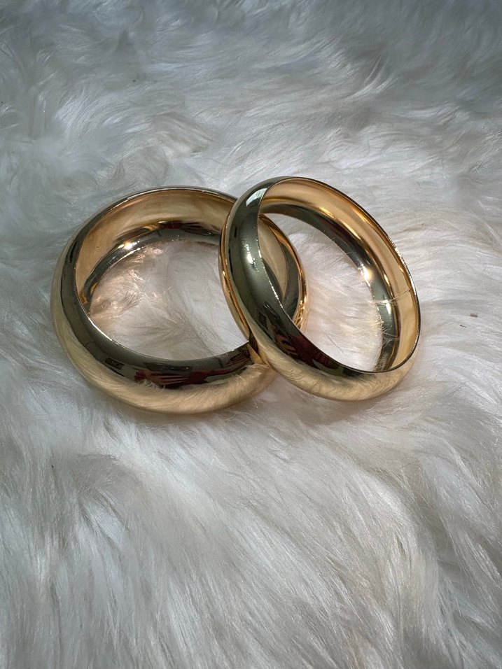 Altın Renkli Elastik Kadın Bileklik - Görsel 4