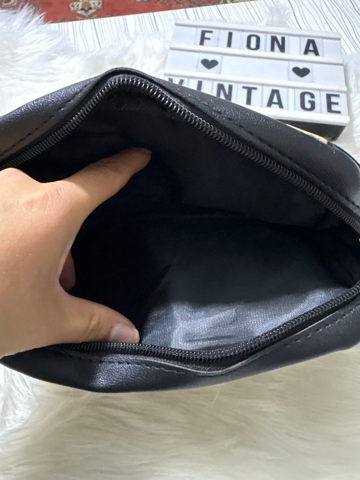 Siyah Leopar Desenli Kadın Deri Çanta - Görsel 4