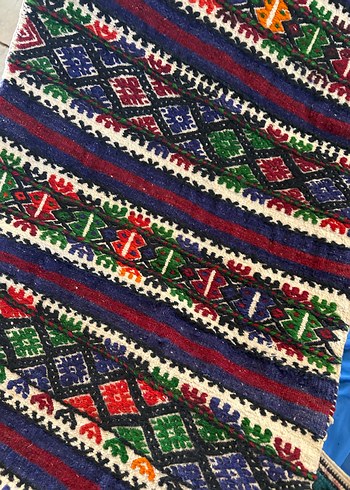 El örmesi antika Renkli Desenli heybe - Görsel 5