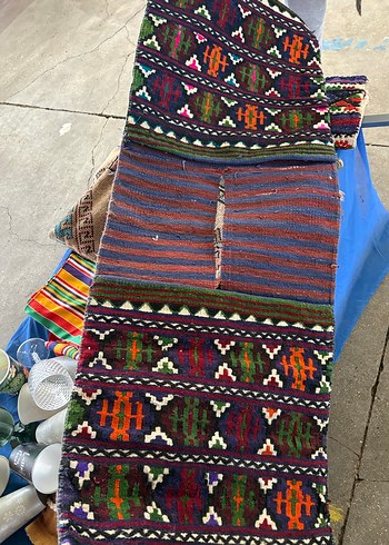 El örmesi antika Renkli Desenli heybe - Görsel 2