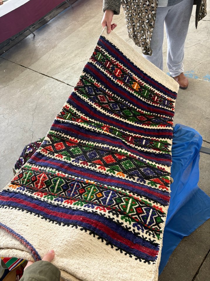 El örmesi antika  Renkli Desenli heybe - Görsel 3