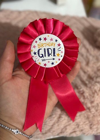 Renkli Doğum Günü Kız Rozeti - Görsel 6
