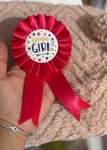 Renkli Doğum Günü Kız Rozeti - Görsel 5