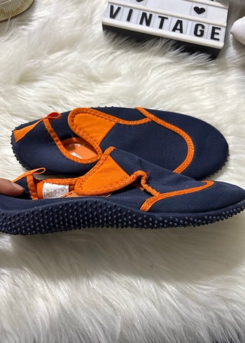 Mavi Turuncu Cırtcırtlı Erkek Çocuk Terlik - Görsel 7