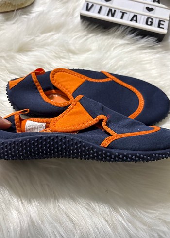 Mavi Turuncu Cırtcırtlı Erkek Çocuk Terlik - Görsel 6