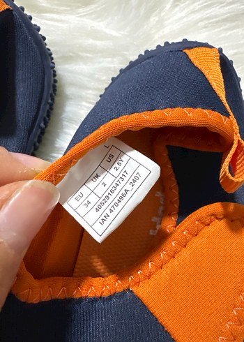 Mavi Turuncu Cırtcırtlı Erkek Çocuk Terlik - Görsel 3