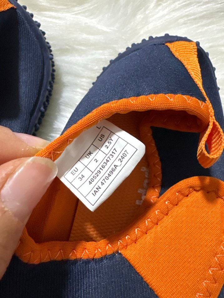 Mavi Turuncu Cırtcırtlı Erkek Çocuk Terlik - Görsel 3