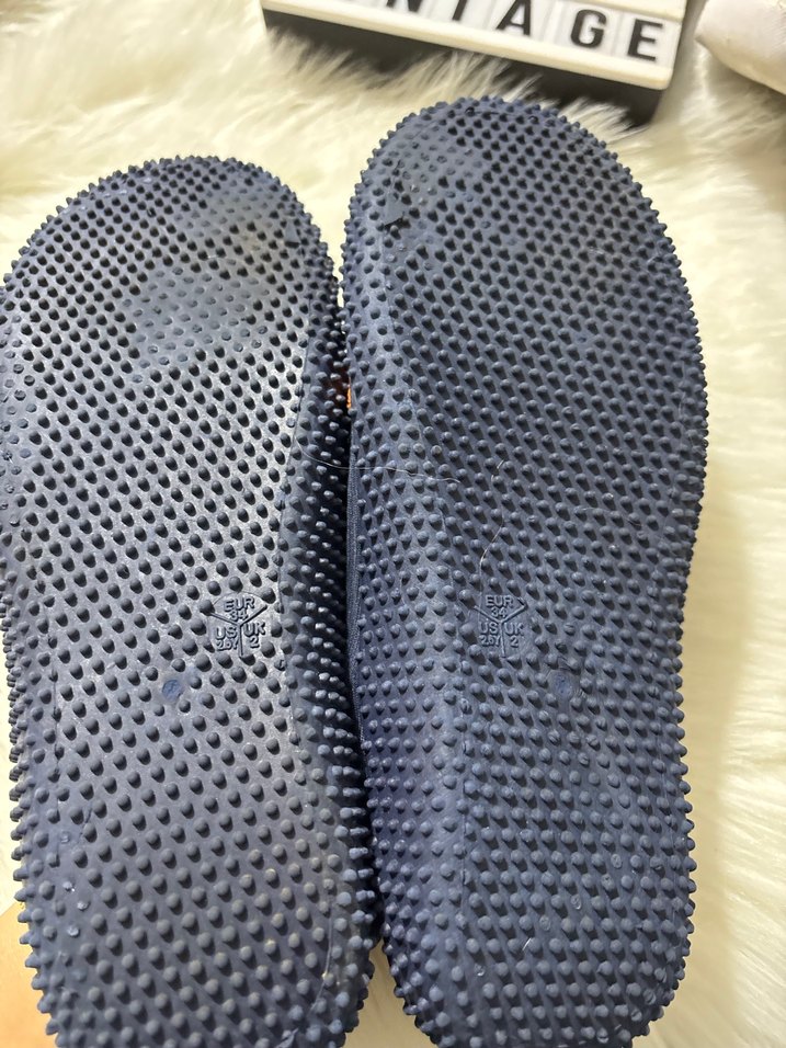 Mavi Turuncu Cırtcırtlı Erkek Çocuk Terlik - Görsel 4