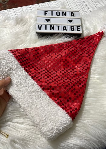 Kırmızı Payetli Yeni Yıl Şapkası - Görsel 4