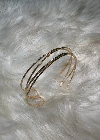 Kadın Parlak Altın  Minimalist Bileklik - Görsel 2