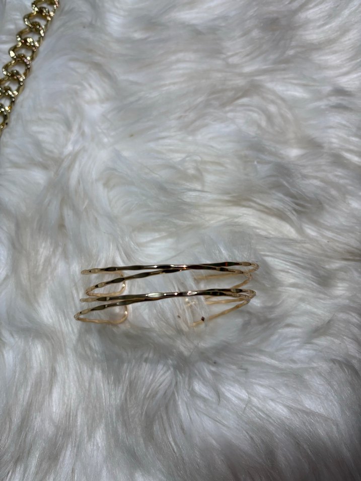 Kadın Parlak Altın  Minimalist Bileklik - Görsel 3