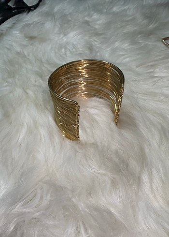 Parlak Altın Çelik  Bohem Bileklik - Görsel 4