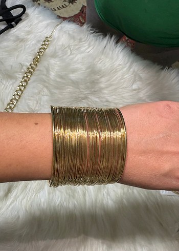 Parlak Altın Çelik  Bohem Bileklik - Görsel 6