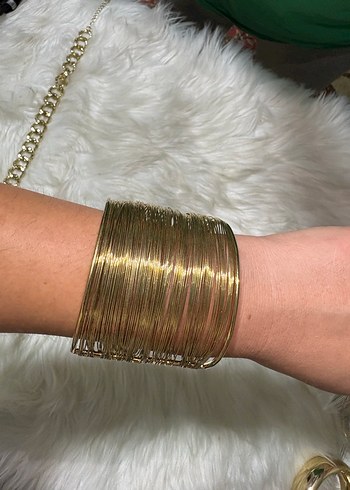 Parlak Altın Çelik  Bohem Bileklik - Görsel 7