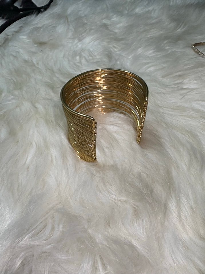 Parlak Altın Çelik  Bohem Bileklik - Görsel 4
