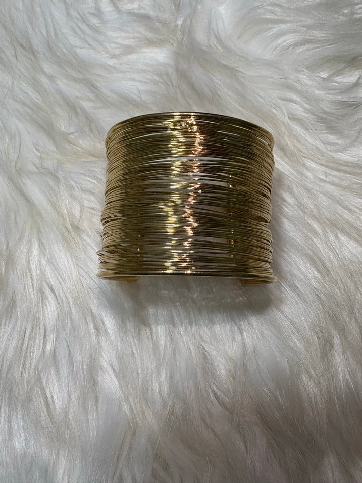 Parlak Altın Çelik  Bohem Bileklik - Görsel 2