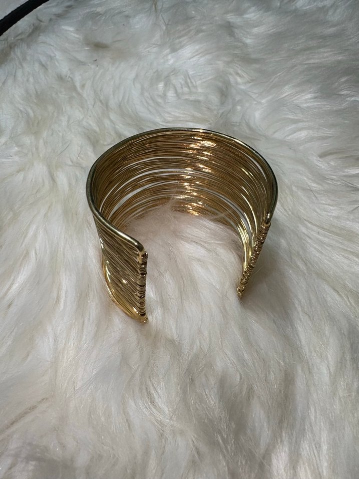 Parlak Altın Çelik  Bohem Bileklik - Görsel 5
