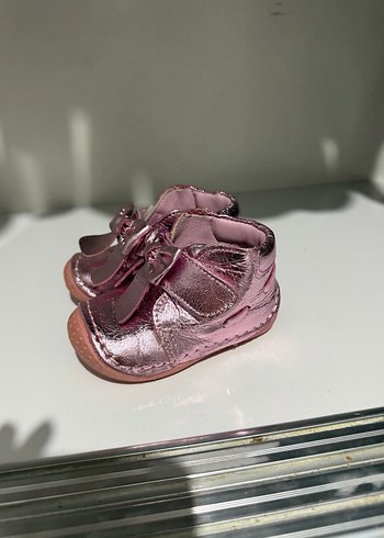 Kız Çocuk İlk Adım Ayakkabısı Pembe Fiyonk - Görsel 2