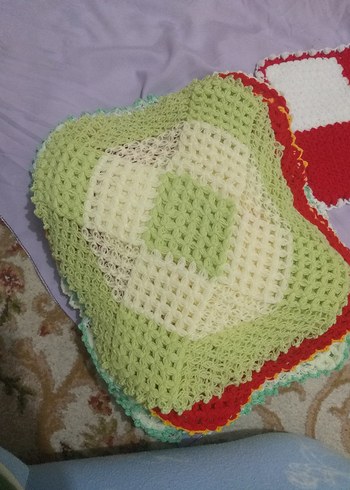 Renkli Örgü Banyo Süngeri - Görsel 12