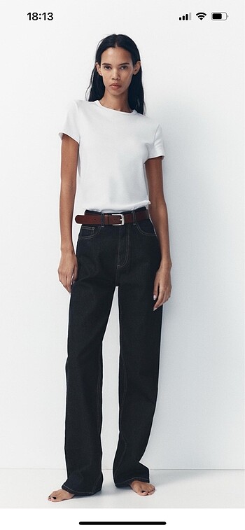 Zara lacivert viral jean