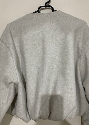 Gri Kadın Fermuarlı Bomber Ceket - Görsel 10