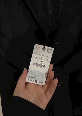 Zara Siyah Kuşaklı Uzun Kaban - Görsel 2